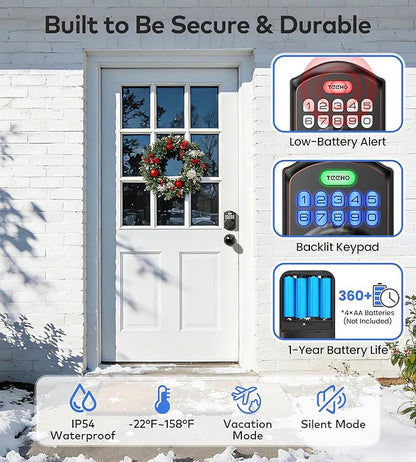 TEEHO TE001K Keyless Entry Door Lock - Image 5
