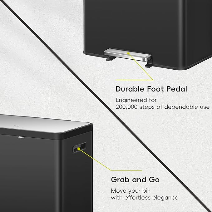 EKO EcoCasa II 36L+24L Dual Trash Can - Image 7