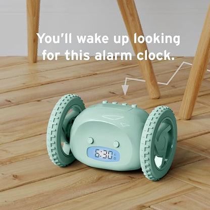 CLOCKY Extra Loud Alarm Clock for Heavy Sleepers on Wheels Rolls Runs Away - Image 6
