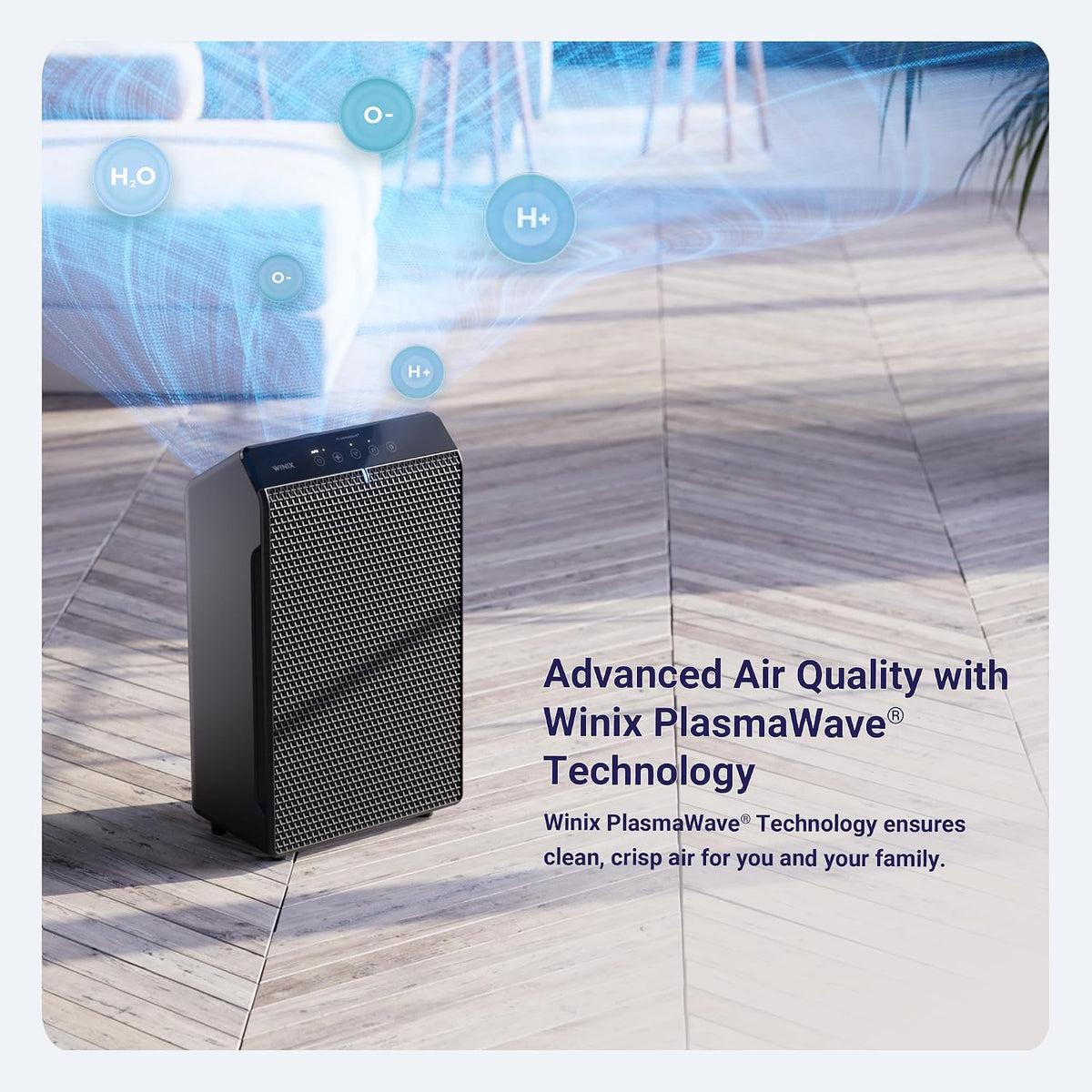 winix 5520 air purifier for home large room showing dimensions