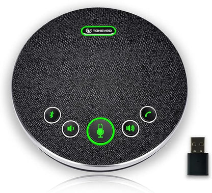 TONGVEO Bluetooth Speakerphone Conference Microphones, Wireless Conference by TONGVEO
