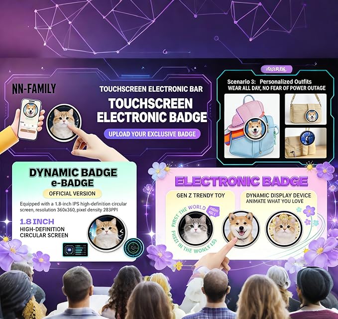 Battery Power Digital Photo Frame Electronic LED Screen Customizable - Image 4