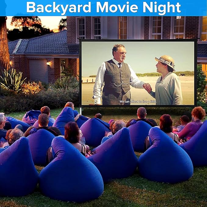 Projector Screen and Stand, JWSIT 110 inch Outdoor Movie Screen-Upgraded 3 - Image 5