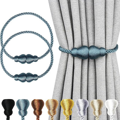 Nieffeiy Magnetic Curtain Tiebacks Outdoor Curtain Tie Backs Rope Decorative by CurtianTiebacks