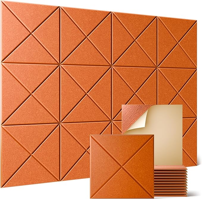 Sonicism 12 Pack X-Lined Acoustic Panels by Sonicism