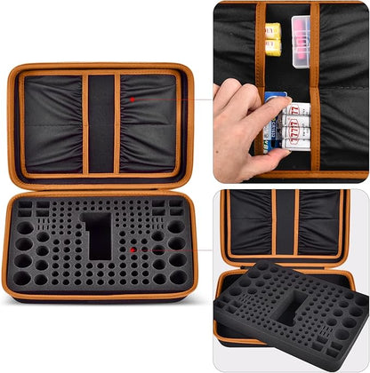 Comecase Battery Organizer Storage Box, Carrying Case Bag Holder - Image 4
