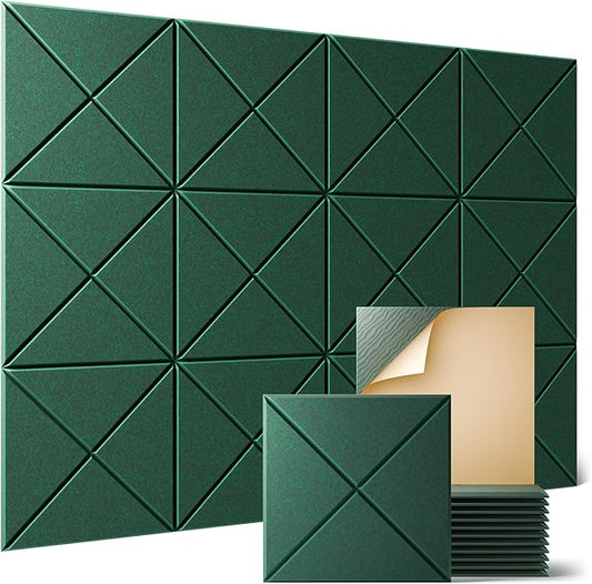 Sonicism 12 Pack X-Lined Acoustic Panels by Sonicism