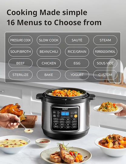 COMFEE’ 16 in 1 Electric Pressure Cooker Instant Multi Cooker Olla de Presion - Image 2