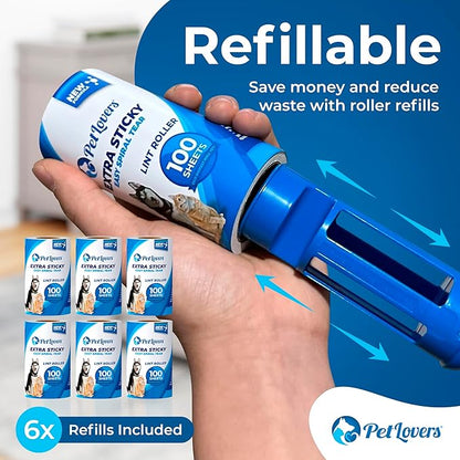 PetLovers Extra Sticky Lint Roller Ultimate Value Set 800 Sheets - Image 4