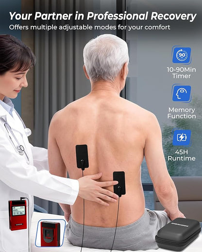 KingPavonini 4-IN-1 TENS Unit Muscle Stimulator, DIY & TENS & EMS & MASS - Image 6