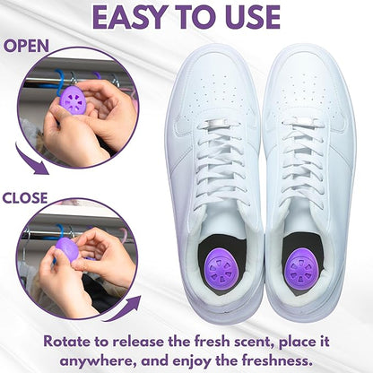 Air Jungles Shoe Deodorizer Balls 6 Ct, Lavender Scent, Odor Remover Balls - Image 4