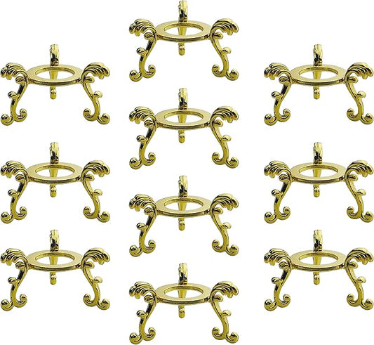 OmyLens 10Pcs Gold Crystal Ball Stand by OmyLens