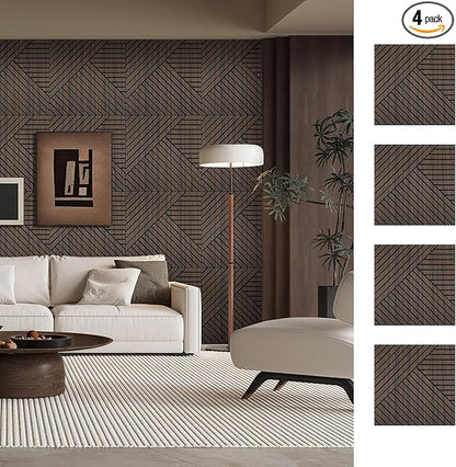 ARMURO 4 Packs Acoustic Wall Panels by ARMURO
