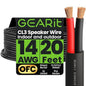 GEARit Outdoor Speaker Wire CL3 Rated, 14 Gauge Speaker Wire, Speaker Cable 20 by GEARit