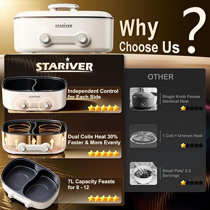 Stariver 7L Electric Hot Pot - Image 8