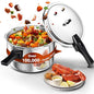WantJoin 11Qt Aluminum Pressure Cooker w/Release Valve & Multiple Protective by WantJoin