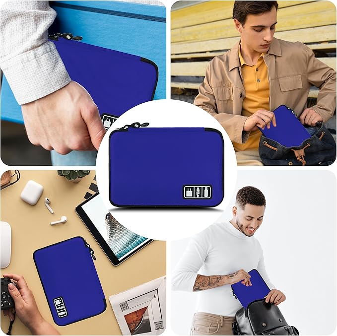Electronics Organizer, Travel Cord Organizer Pouch, Portable Cable Organizer - Image 6