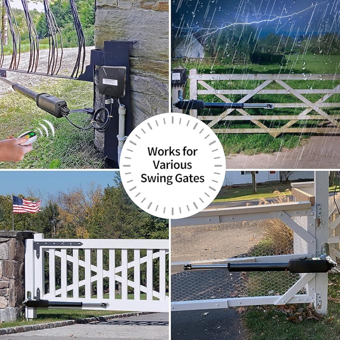 TOPENS A5131 Single Swing Gate Opener Medium Duty Automatic Gate Motor - Image 7