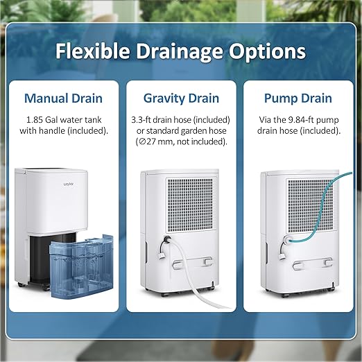 Waykar 150 Pints 2025 Energy Star Dehumidifier - Image 8