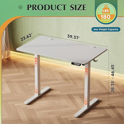 DEVAISE Whole Piece Standing Desk, 40 x 24 Inch Electric Standing Desk - Image 3