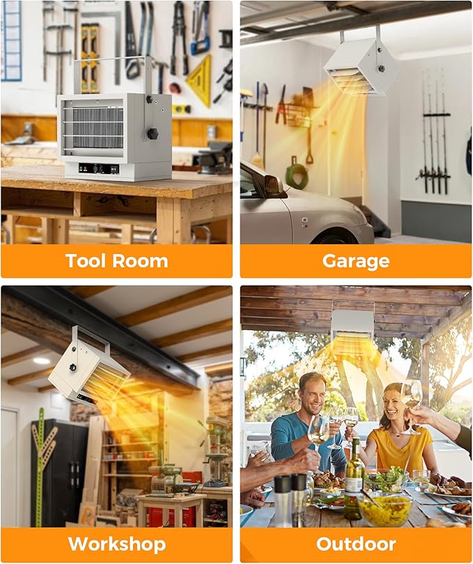 Electric Garage Heater for Indoor Use - 5000W - Image 8
