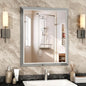 SMIROR Brushed Silver Bathroom Mirror by SMIROR