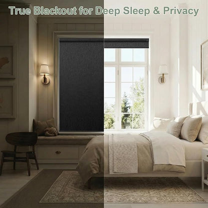 Zshine Motorized Blackout Window Blinds Customize Width Remote Control Wireless - Image 3
