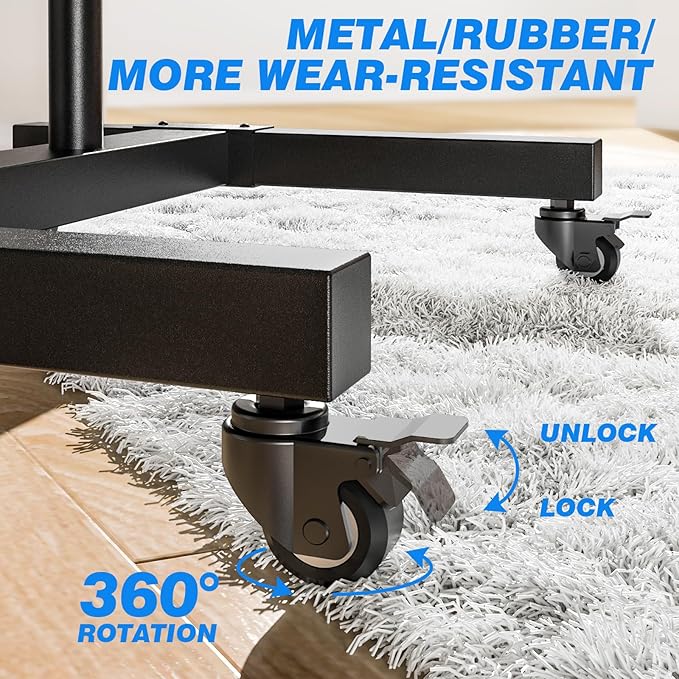 Rfiver Mobile TV Cart Rolling TV Stand - Image 6