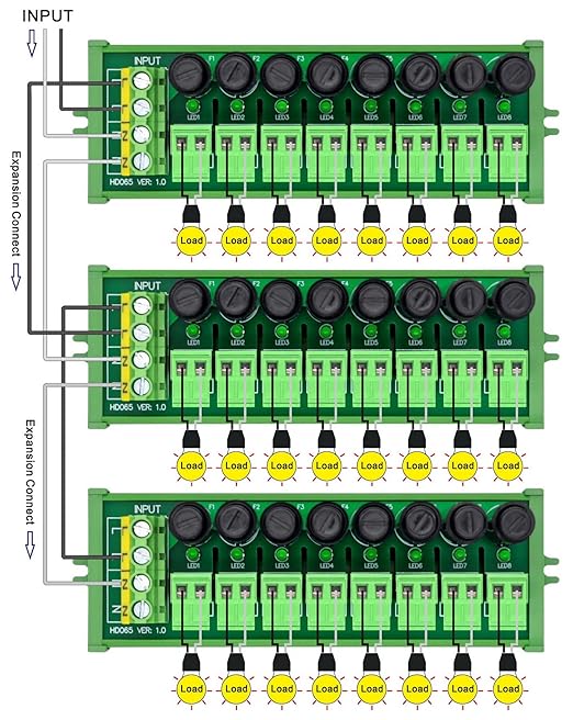 Screw Mount AC 24-250V 8 Channel Pluggable Top Wiring Terminal Block Power - Image 6