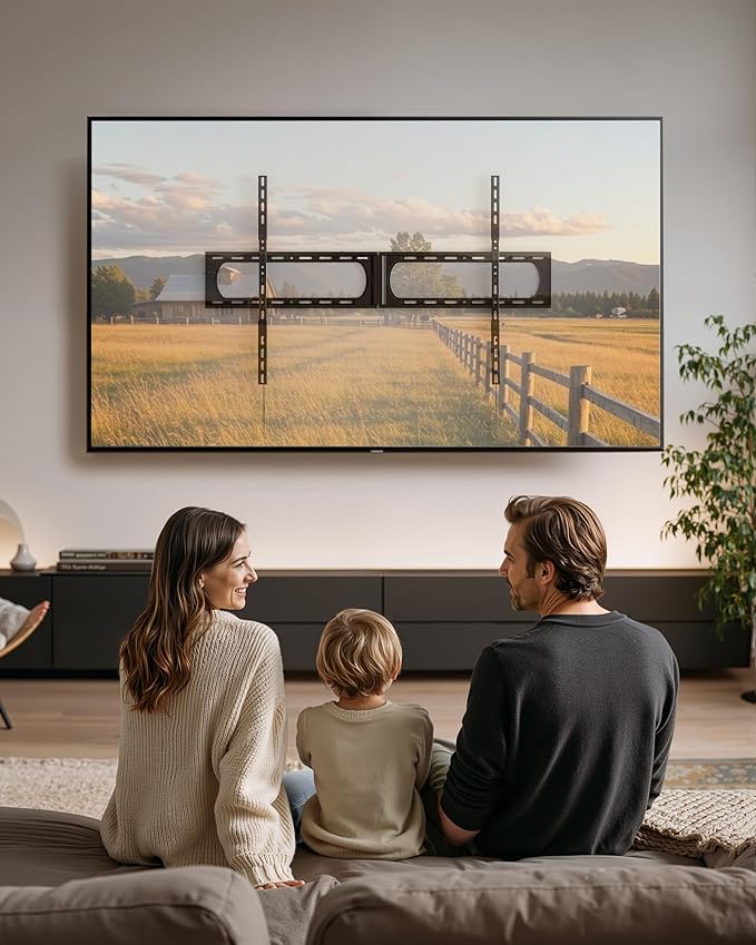 monTEK Heavy Duty XXL Fixed TV Wall Mount - Image 9