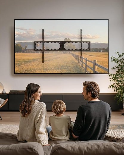 monTEK Heavy Duty XXL Fixed TV Wall Mount - Image 9