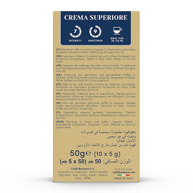 Caffè Borbone Crema Superiore Aluminum Capsules Compatible - Image 4