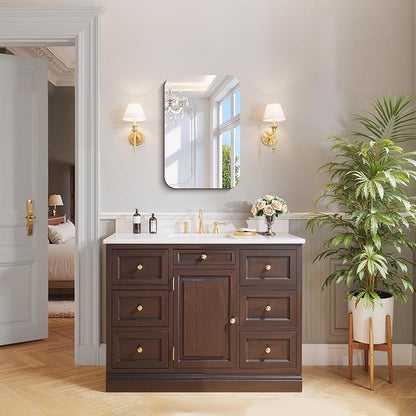 CILIBER Frameless Wall Mirror, HD Shatterproof Vanity Mirror - Image 6
