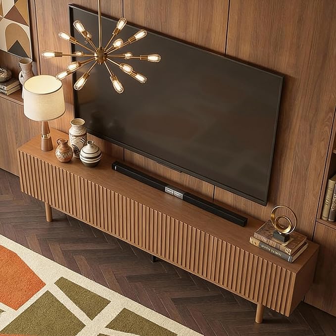 gaoyangjiaju 86.61" Wooden TV Cabinet - Image 4
