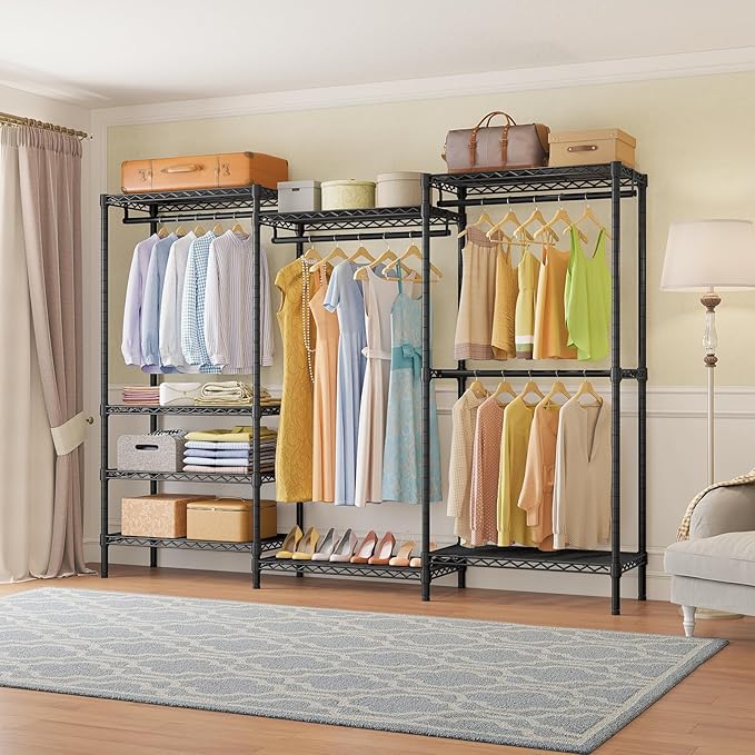 VIPEK V5 Plus Large Portable Closet Rack Freestanding Wardrobe Closet, 85.4" L - Image 2