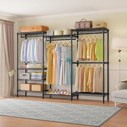 VIPEK V5 Plus Large Portable Closet Rack Freestanding Wardrobe Closet, 85.4" L - Image 2