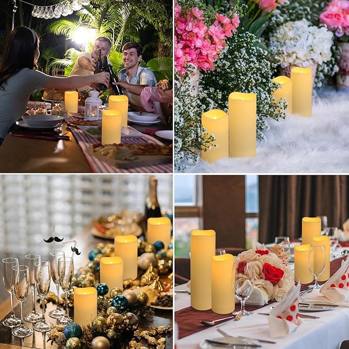 Set of 96 Waterproof Outdoor Flameless Candles, LED Candles - Image 4