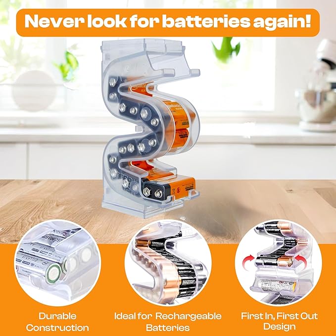 Battery Ladder Organizer Case for 9V Batteries - Image 2