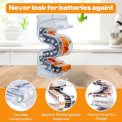 Battery Ladder Organizer Case for 9V Batteries - Image 2