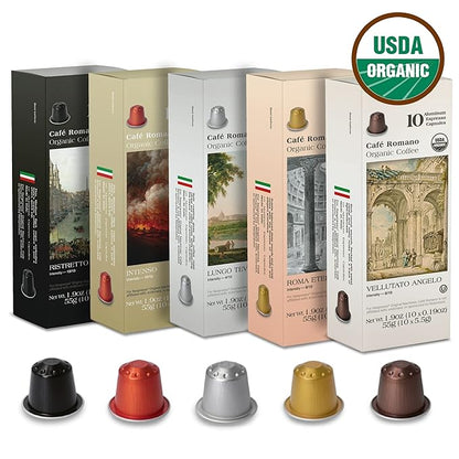 Organic USDA Café Romano Coffee Aluminum Espresso Pods - Image 4