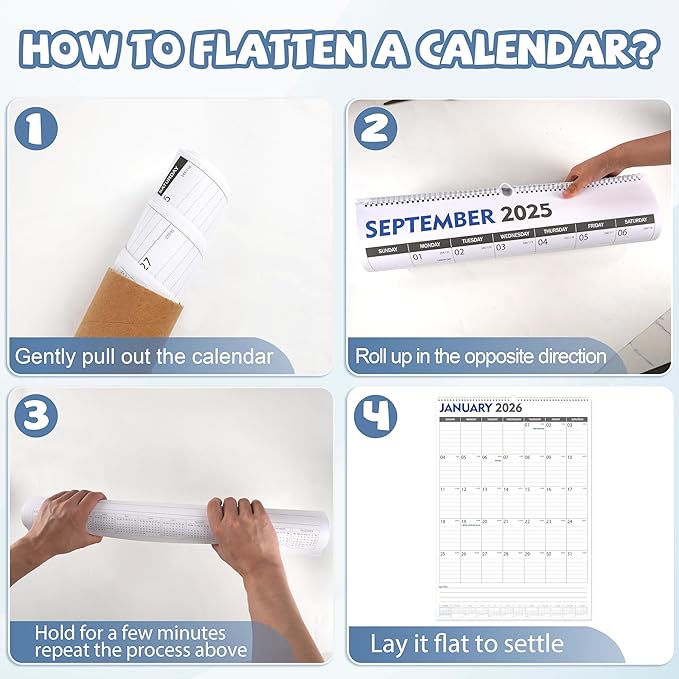 GuassLee Large Wall Calendar 2026-2027, Jan. 2026 to Jun. 2027, 18-Month Paper - Image 4
