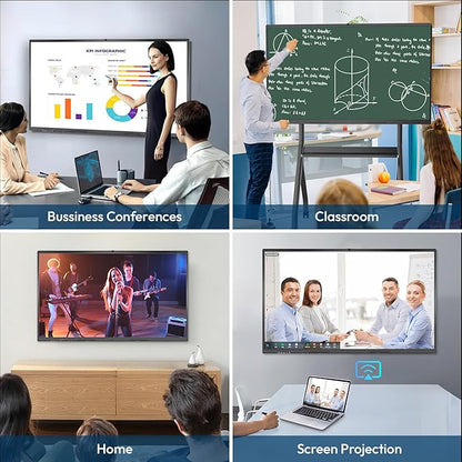 YIXZSWD Smart Board, 65 Inch Interactive Whiteboard 4K Touchscreen Built in - Image 8