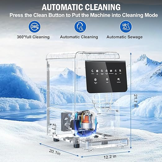 Nugget Ice Maker Countertop 50 LBS/Day, 5 LBS Ice Bin, Water Dispenser - Image 7