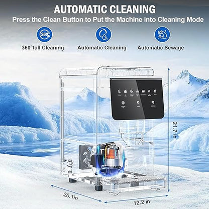 Nugget Ice Maker Countertop 50 LBS/Day, 5 LBS Ice Bin, Water Dispenser - Image 7