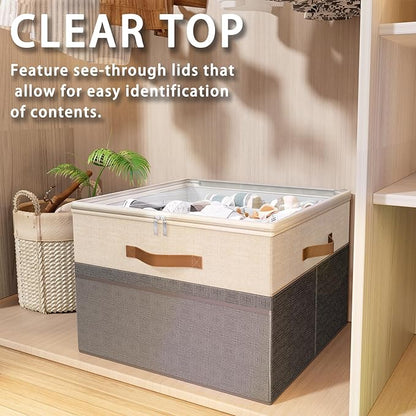 Shoe Organizer for Closet, 2 Pack Foldable Shoe Storage Organizer Box Bin - Image 4