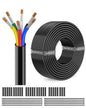 NAOEVO 14 Gauge Wire 6 Conductor Electrical Wire, 14 AWG Stranded PVC Cord by NAOEVO