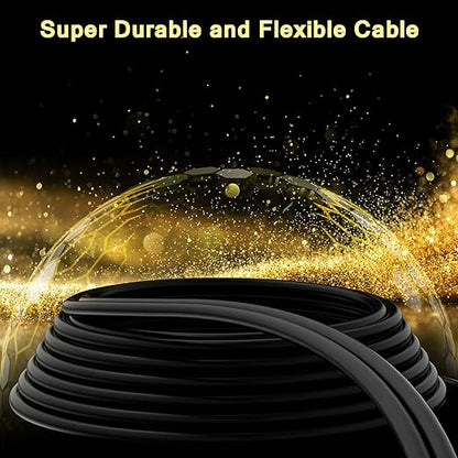 RCA Cable 75 FT, 2RCA to 2RCA Stereo Audio Cable, 【Zinc Alloy Shells, - Image 3