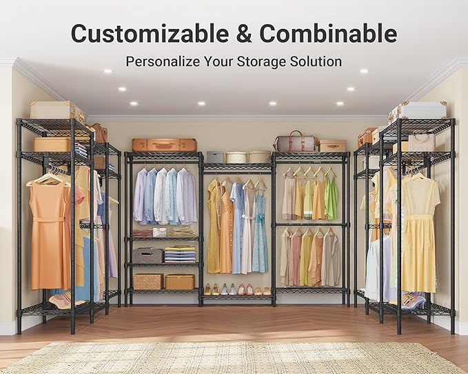 VIPEK V5 Plus Large Portable Closet Rack Freestanding Wardrobe Closet, 85.4" L - Image 5