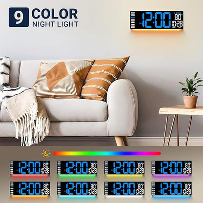 16.5" Large Digital Wall Clock: Wall Mount Decor Clock Large Display - Image 2