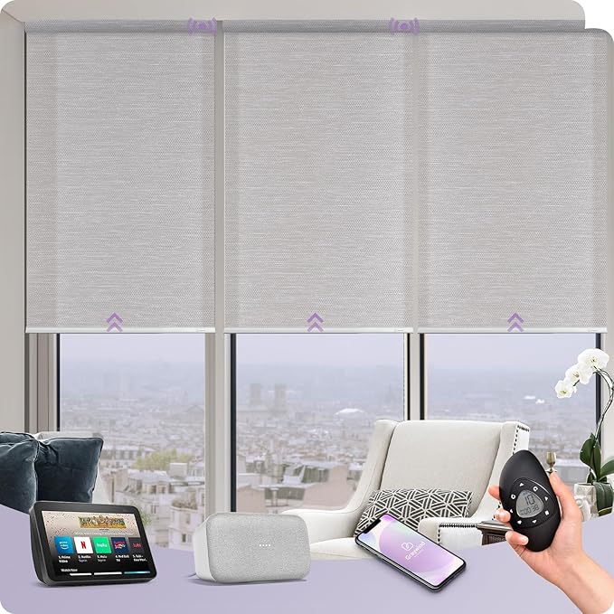 Graywind Motorized Silky Light Filtering Shades Compatible by Graywindbeyondshading